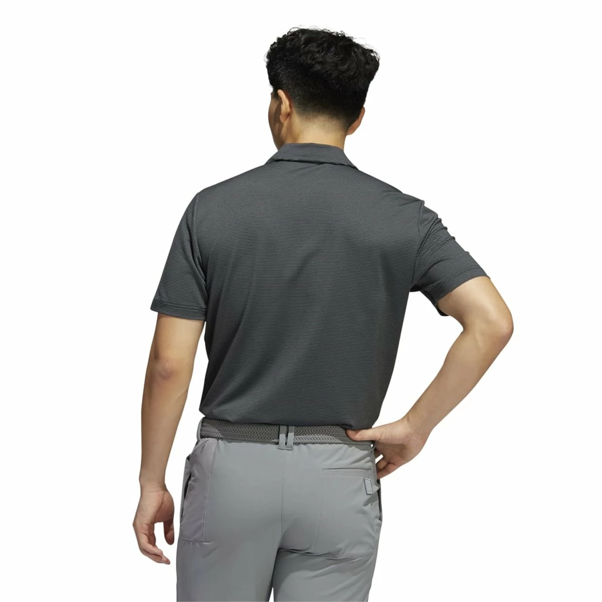 Adidas Ottoman Pencil Stripe Shirt Polo Short Sleeve Golf Apparel 6 Adidas Ottoman Pencil Stripe Shirt Polo Short Sleeve Golf Apparel - Image 4