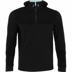 Callaway 1/4 Zip Mixed Media Tech Hoodie Outerwear Pullover Golf Apparel