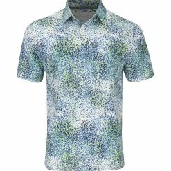 Callaway All-Over Abstract Artisan Print Shirt Polo Short Sleeve Golf Apparel