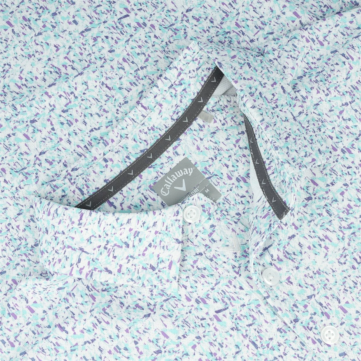 Callaway All-Over Micro Abstract Print Shirt Polo Short Sleeve Golf Apparel 7 Callaway All-Over Micro Abstract Print Shirt Polo Short Sleeve Golf Apparel - Image 5