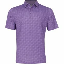 Callaway Swing Tech All-Over Chev Printed Shirt Polo Short Sleeve Golf Apparel
