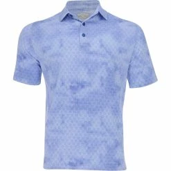 Callaway Tie Dye Floulard Print Shirt Polo Short Sleeve Golf Apparel