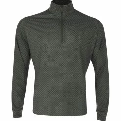 Callaway Trademark Chev Stitched Printed Sun Protection 1/4-Zip Outerwear Pullover Golf Apparel