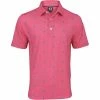 FootJoy Cactus Print Lisle Self Collar Polo Shirt Polo Short Sleeve Golf Apparel -Golf Apparel Shop footjoy cactus print lisle self collar polo shirt