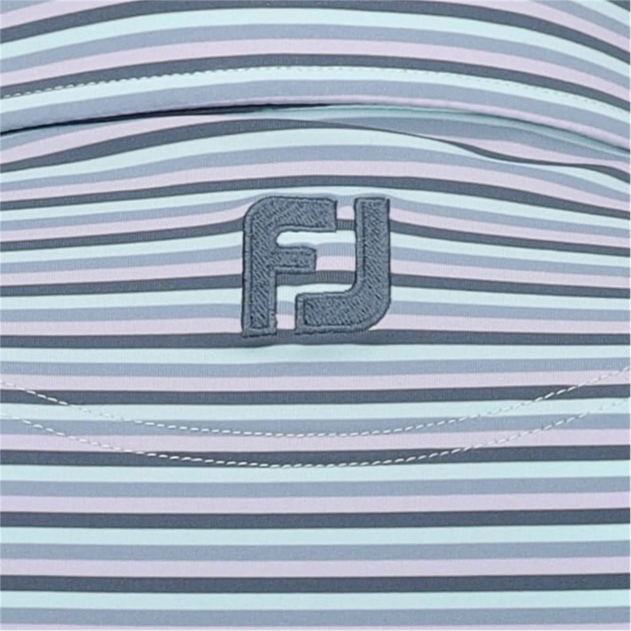 FootJoy Mini Stripe Lisle Self Collar Shirt Polo Short Sleeve Golf Apparel 6 FootJoy Mini Stripe Lisle Self Collar Shirt Polo Short Sleeve Golf Apparel - Image 4