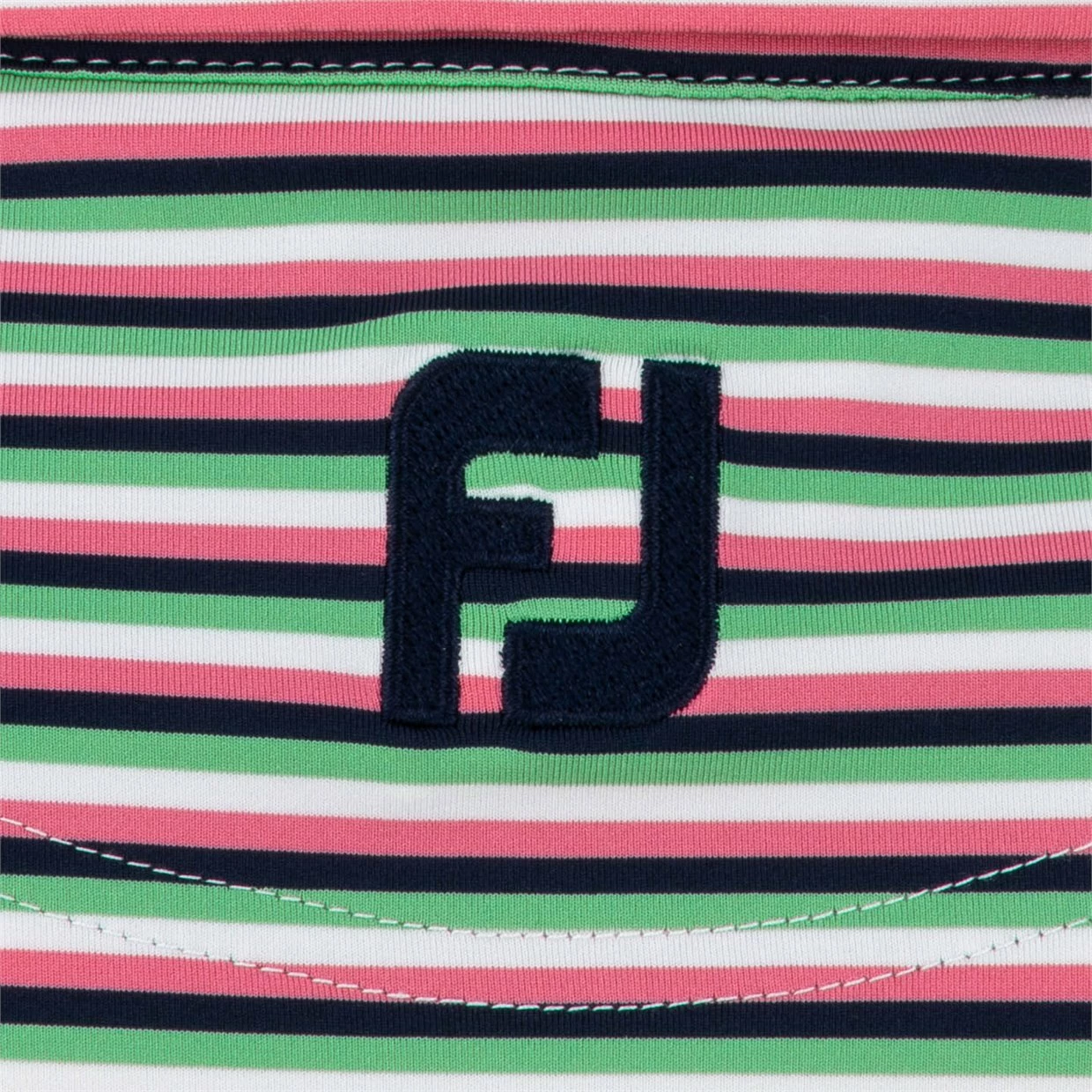 FootJoy Multi-Stripe Lisle Self Collar Polo Shirt Polo Short Sleeve Golf Apparel 6 FootJoy Multi-Stripe Lisle Self Collar Polo Shirt Polo Short Sleeve Golf Apparel - Image 4