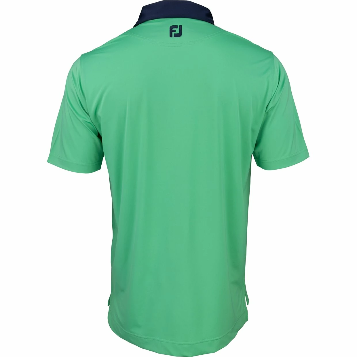 FootJoy Solid W/ Spiral Print Trim Lisle Self Collar Polo Shirt Polo Short Sleeve Golf Apparel 4 FootJoy Solid W/ Spiral Print Trim Lisle Self Collar Polo Shirt Polo Short Sleeve Golf Apparel - Image 2