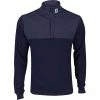 FootJoy Tour Logo Heather Yoke Half Zip Mid-Layer Outerwear Pullover Golf Apparel -Golf Apparel Shop footjoy tour logo heather yoke half zip mid layer outerwear