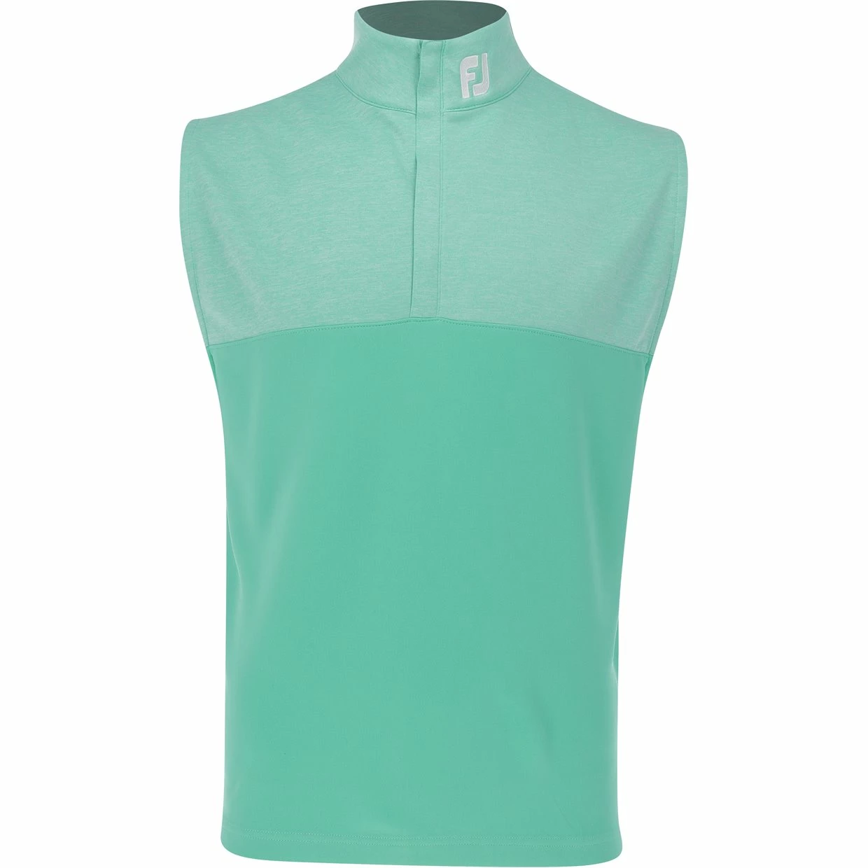 FootJoy Tour Logo Heather Yoke Half-Zip Outerwear Vest Golf Apparel 3 FootJoy Tour Logo Heather Yoke Half-Zip Outerwear Vest Golf Apparel
