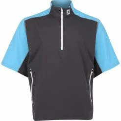 FootJoy Tour Logo Sport Short Sleeve Wind Shirt Outerwear Wind Jacket Golf Apparel