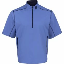 FootJoy Tour Logo Sport Short Sleeve Windshirt Outerwear Pullover Golf Apparel