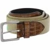 Greg Norman Embroidered Flag On The Green Web Accessories Belts Golf Apparel