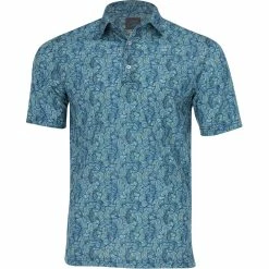Greg Norman Floreana Shirt Polo Short Sleeve Golf Apparel