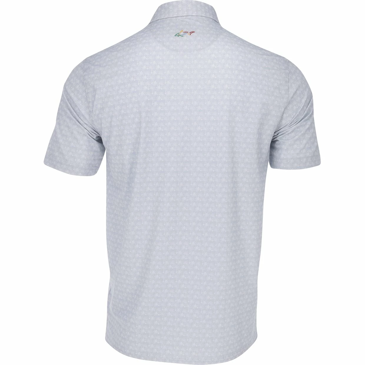 Greg Norman Freedom Micro Pique Palm Print Shirt Polo Short Sleeve Golf Apparel 4 Greg Norman Freedom Micro Pique Palm Print Shirt Polo Short Sleeve Golf Apparel - Image 2