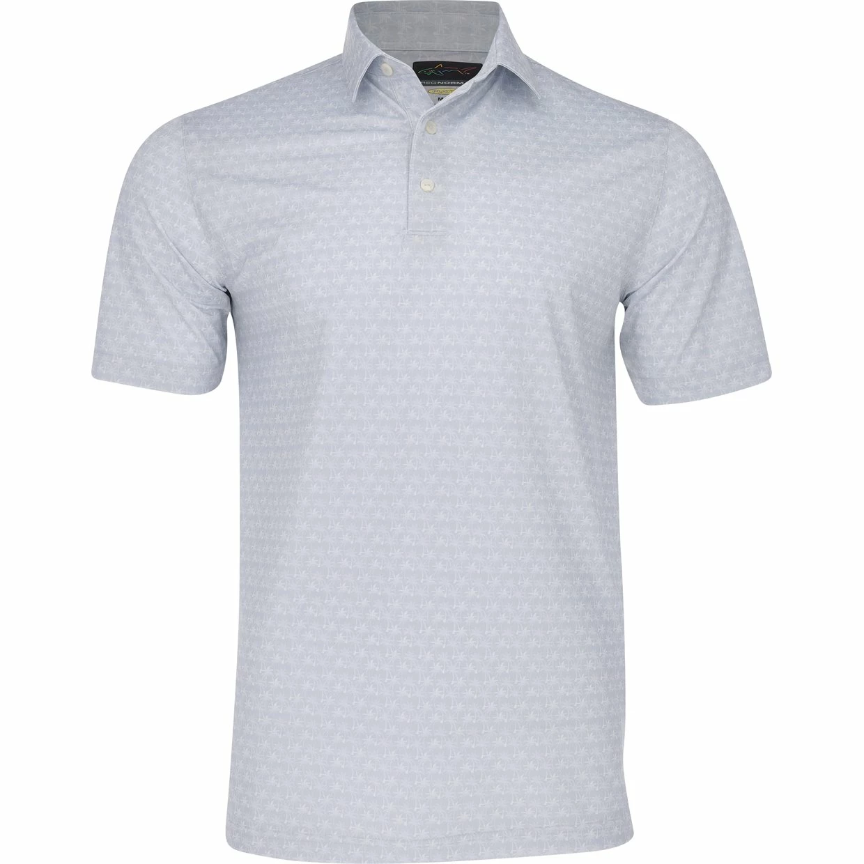 Greg Norman Freedom Micro Pique Palm Print Shirt Polo Short Sleeve Golf Apparel 3 Greg Norman Freedom Micro Pique Palm Print Shirt Polo Short Sleeve Golf Apparel