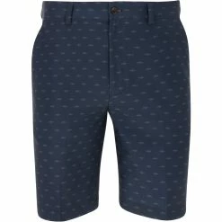Greg Norman ML75 MicroLux Hybrid Shark Print Shorts Flat Front Golf Apparel