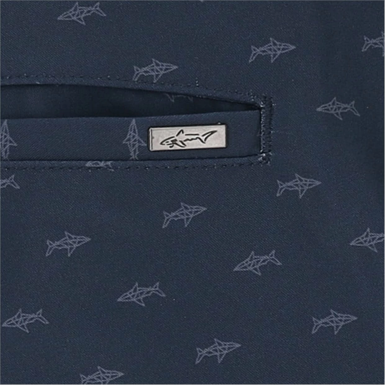 Greg Norman ML75 MicroLux Hybrid Shark Print Shorts Flat Front Golf Apparel 6 Greg Norman ML75 MicroLux Hybrid Shark Print Shorts Flat Front Golf Apparel - Image 4