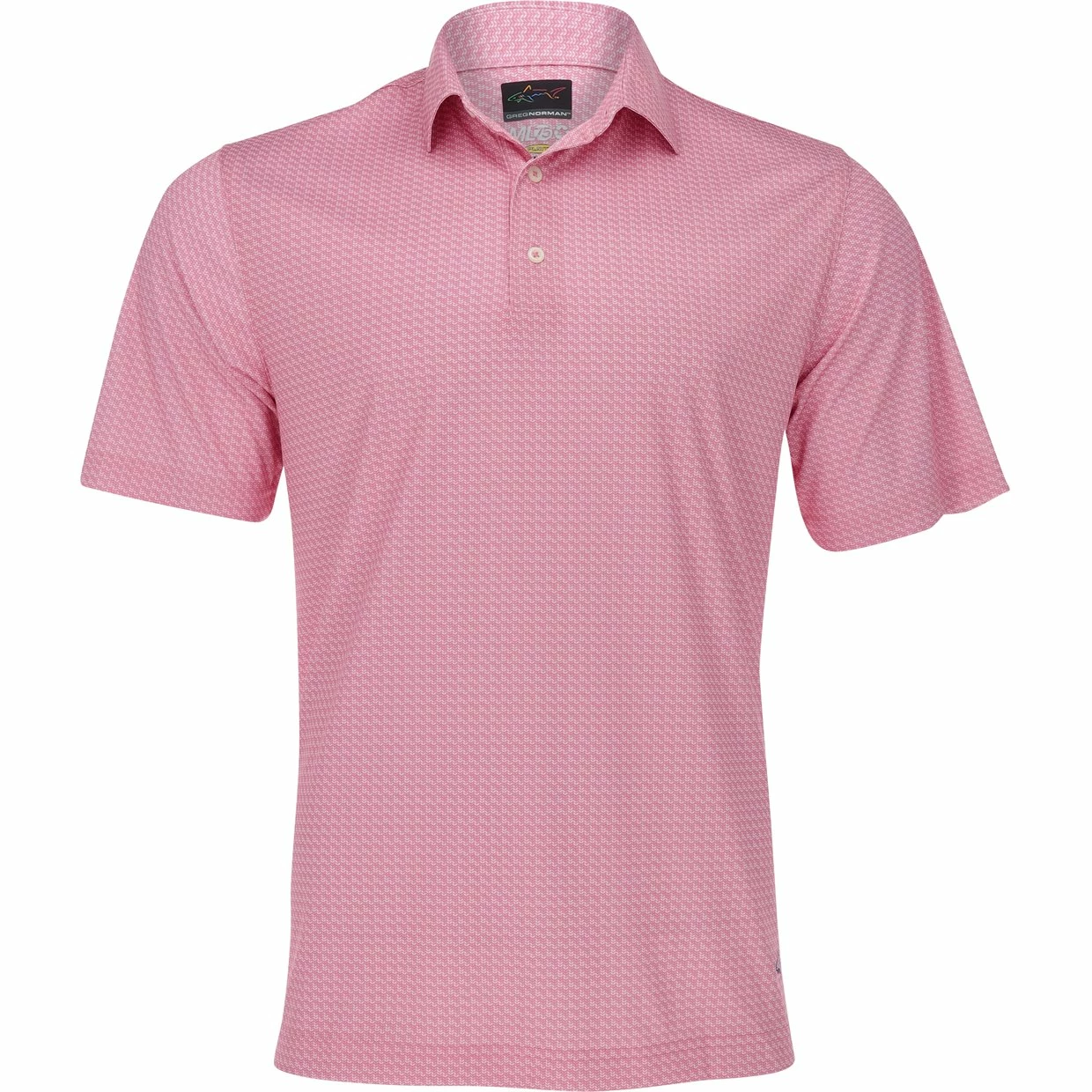 Greg Norman ML75 Microlux Whale Tail Print Shirt Polo Short Sleeve Golf Apparel 3 Greg Norman ML75 Microlux Whale Tail Print Shirt Polo Short Sleeve Golf Apparel