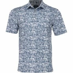 Greg Norman Oasis Leaf Shirt Polo Short Sleeve Golf Apparel