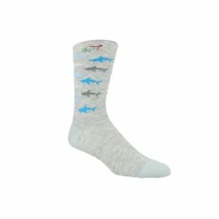 Greg Norman Shark Repeat Socks Crew Golf Apparel -Golf Apparel Shop greg norman shark repeat socks 3