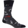 Greg Norman Striped Shark Attack Socks Crew Golf Apparel 1 Greg Norman Striped Shark Attack Socks Crew Golf Apparel -Golf Apparel Shop greg norman striped shark attack socks