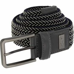Greg Norman Two-Tone Braided Stretch Accessories Belts Golf Apparel