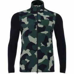 J.Lindeberg J. Lindeberg Packlight Print Golf Outerwear Jacket Golf Apparel