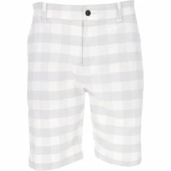 Nike Dri-FIT UV Chino Plaid Shorts Flat Front Golf Apparel