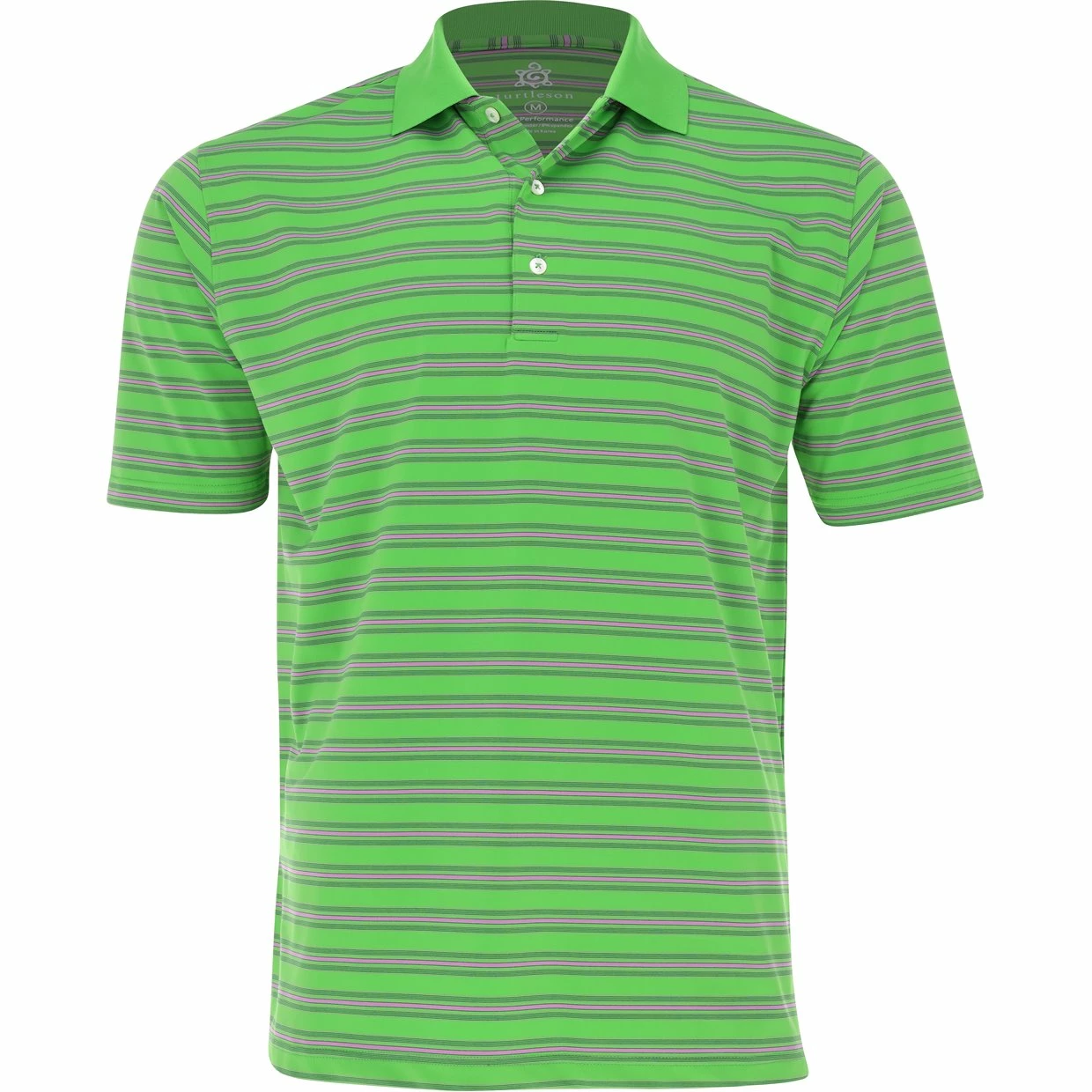 Turtleson Performance Jersey Fine Multi Stripe Shirt Polo Short Sleeve Golf Apparel 3 Turtleson Performance Jersey Fine Multi Stripe Shirt Polo Short Sleeve Golf Apparel