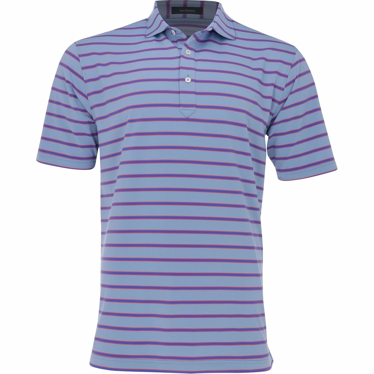 Turtleson Woods Stripe Performance Shirt Polo Short Sleeve Golf Apparel 3 Turtleson Woods Stripe Performance Shirt Polo Short Sleeve Golf Apparel