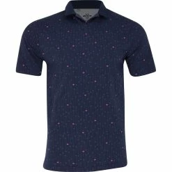 Under Armour Iso-Chill Palm Dash Print Shirt Polo Short Sleeve Golf Apparel